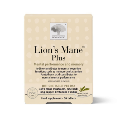 New Nordic Lion's Mane Plus (lavlja griva) tablete, dodatak prehrani, 30tbl